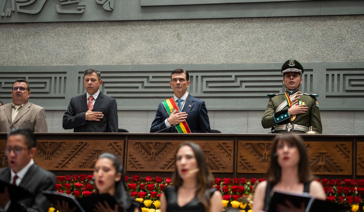 Inauguration of the president of Bolivia, Rodrigo Paz