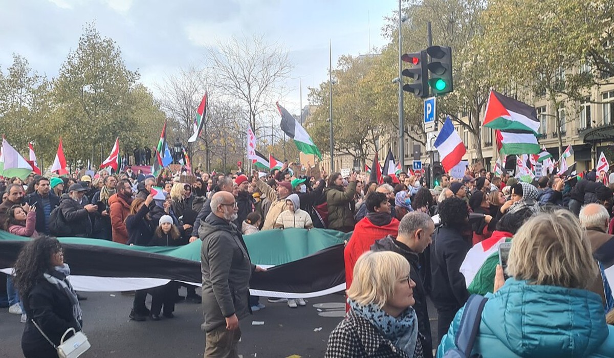 Palestine protest in Paris.