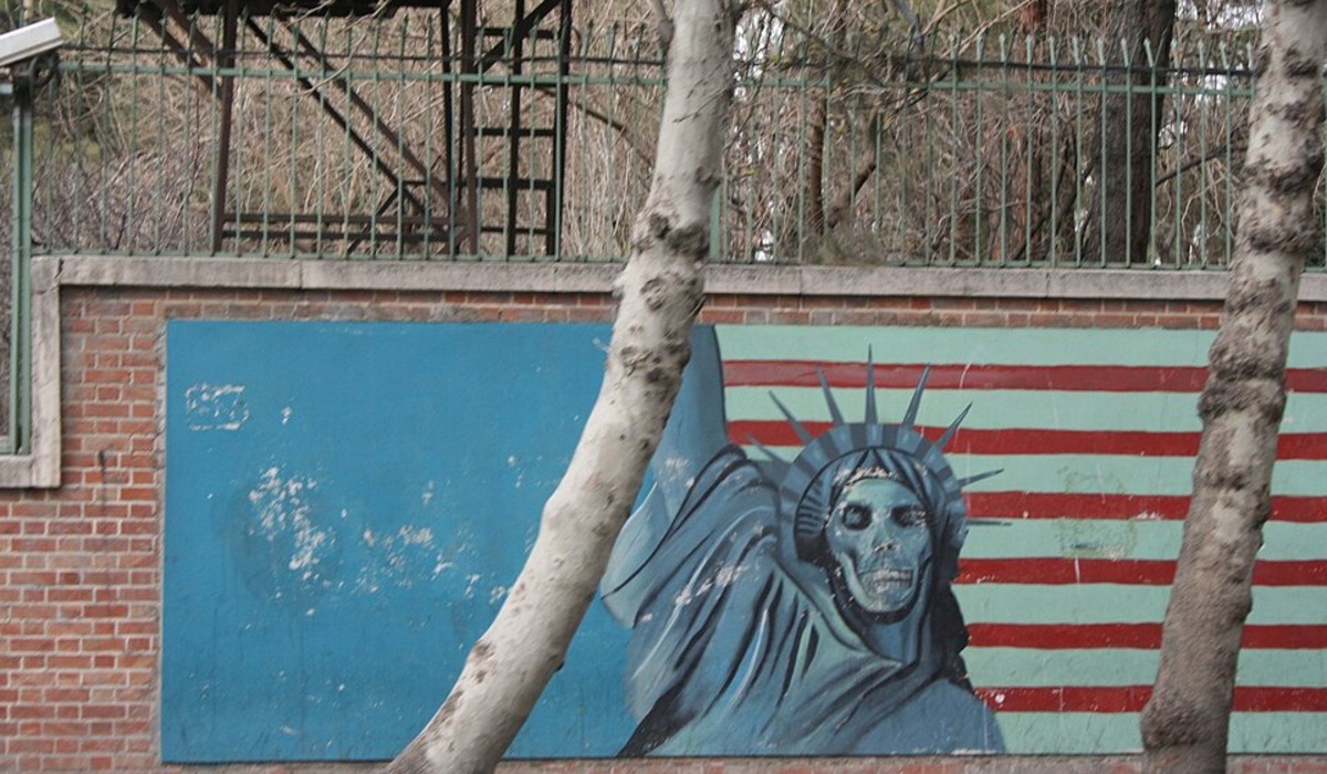 Mural at former U.S. Embassy, Tehran,2008