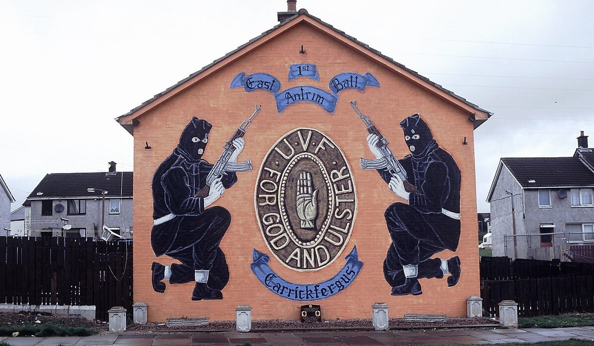 Ulster Volunteer Force mural in Carrickfergus.