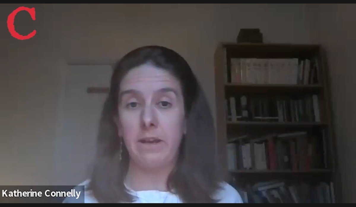 Kate Connelly speaking in an online meeting