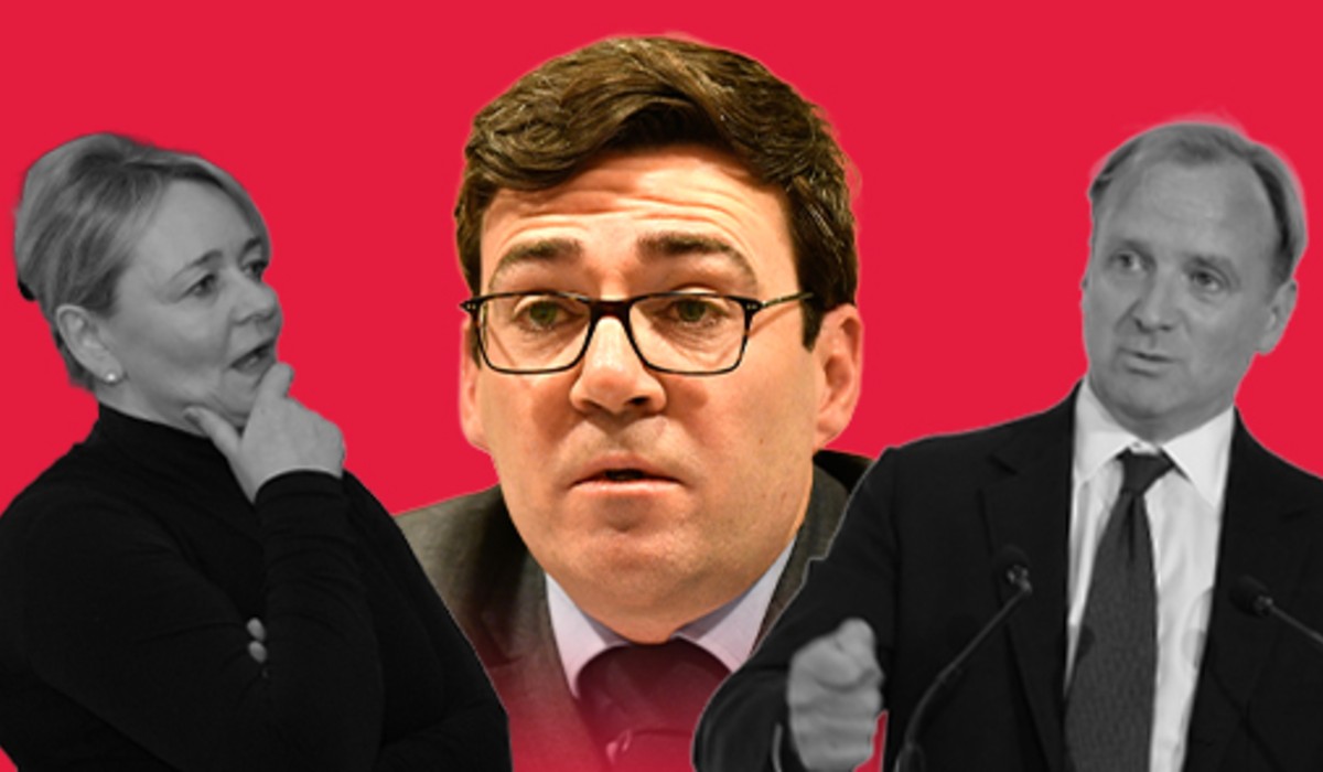Andy Burnham, Sharon Graham and Gary Smith