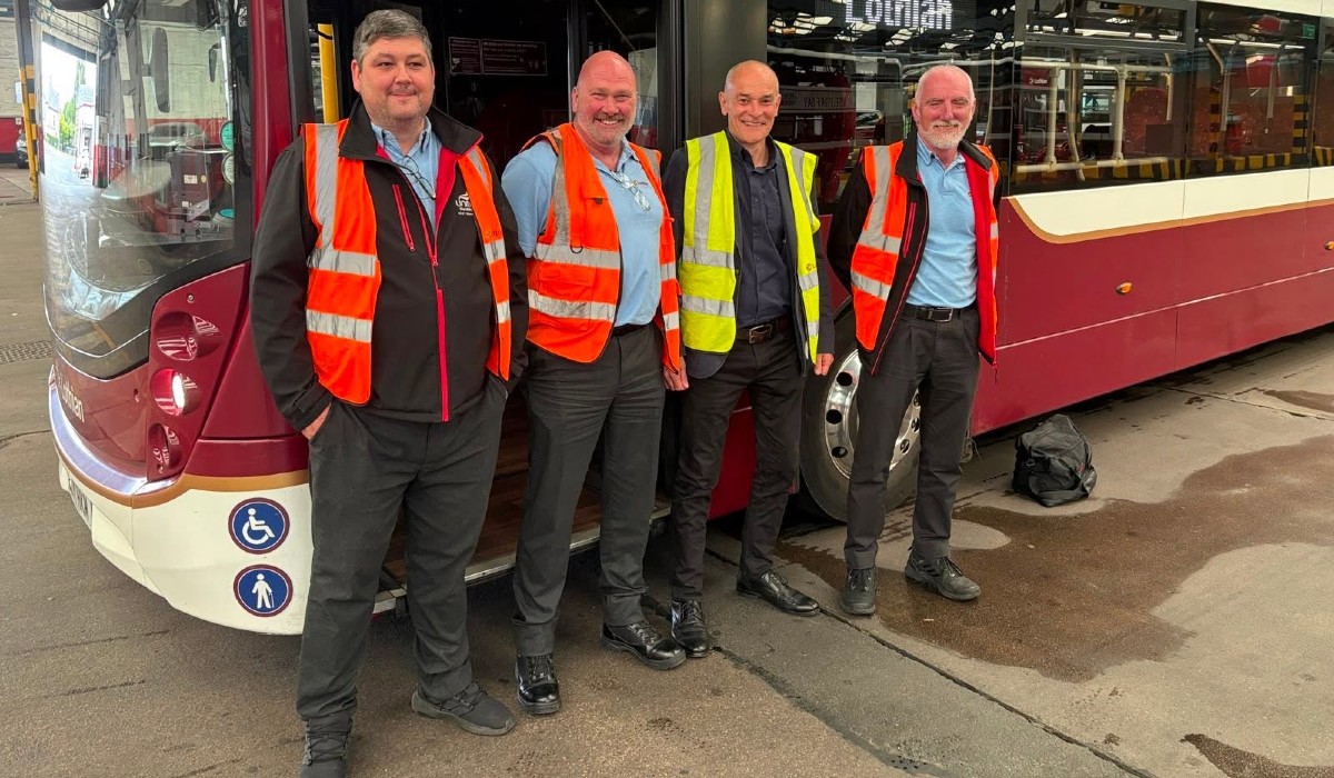 Simon Dubbins at Lothian Buses.
