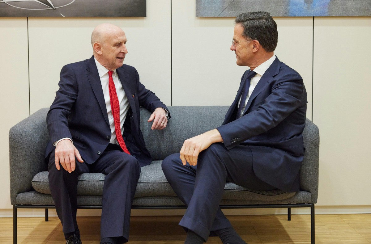 NATO Secretary General Mark Rutte meets with new Chancellor John Healey, then Secretary of State for Defence, 12 Feb 2025