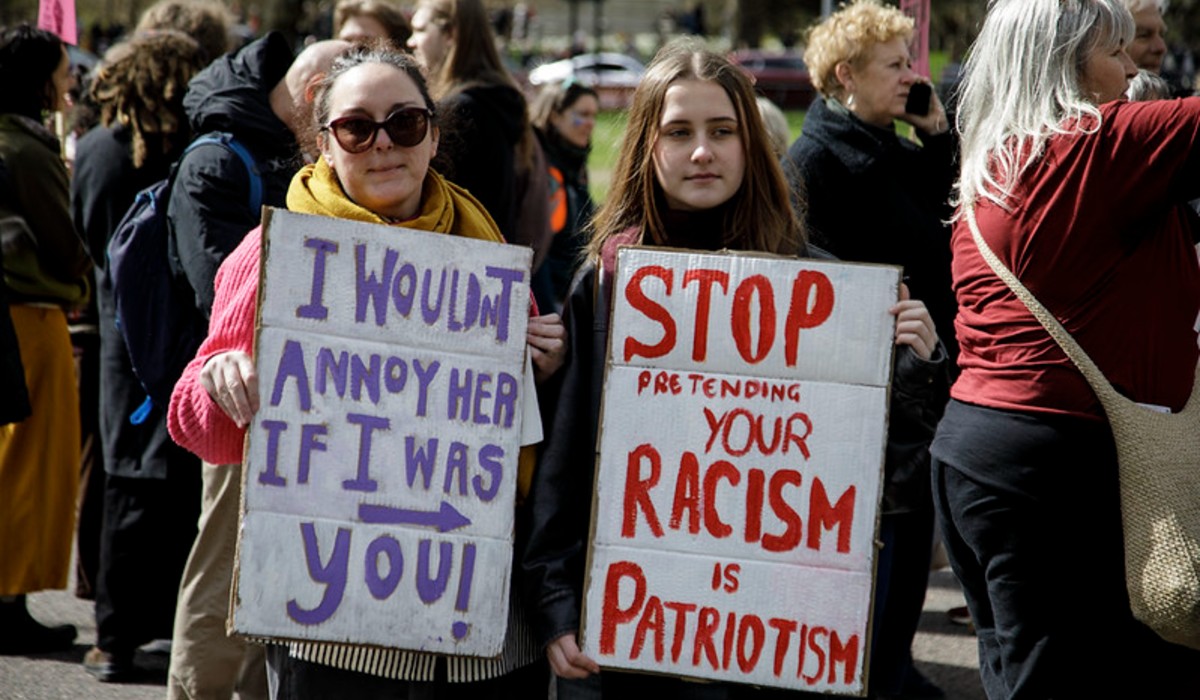 Together Against the far-right protest, central London 28th March 2026